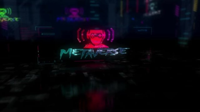 Metaverse未来动画赛博朋克风格