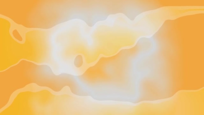 抽象液体橘子彩色平滑波浪运动背景动画