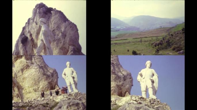 西班牙1974，在西班牙山上的雕像
