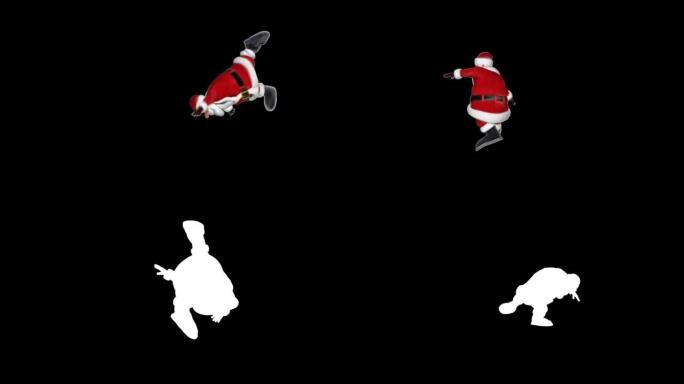 圣诞老人跳跃，体操动作，Luma哑光