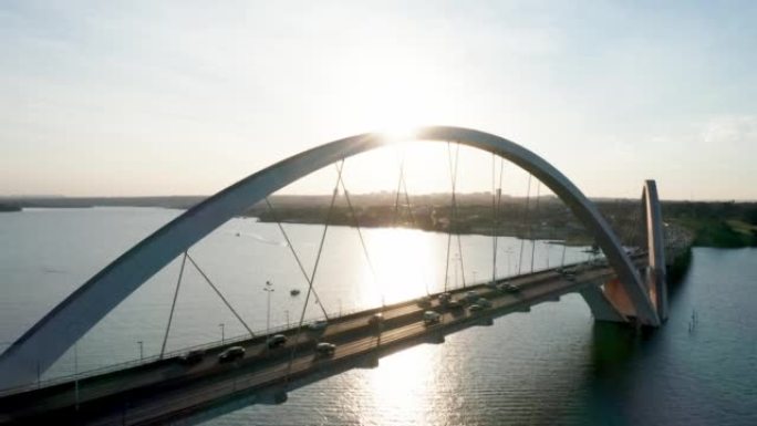 日落在JK桥在巴西利亚，Juscelino Kubitschek