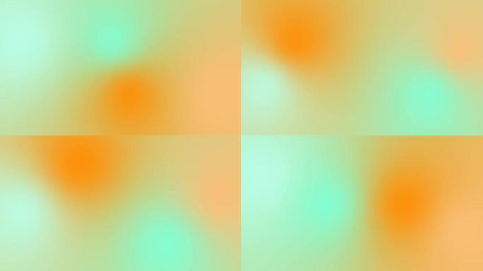海蓝宝石和深橙色渐变运动背景循环。移动彩色模糊动画。柔和的色彩过渡。唤起积极的无限，富有同情心，保护