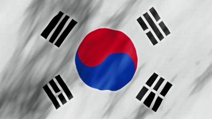 4k韩国国旗4k动画背景