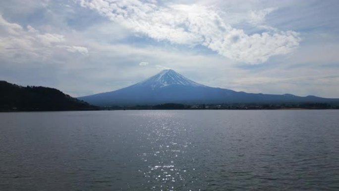 飞越河口湖旅游胜地山水风光景观名胜