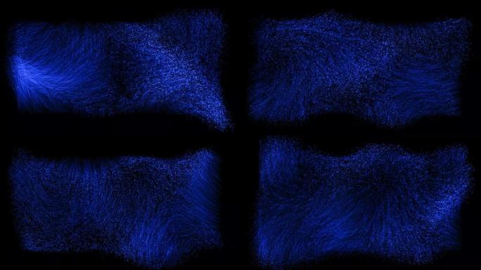 多边形点线CG粒子运动图形