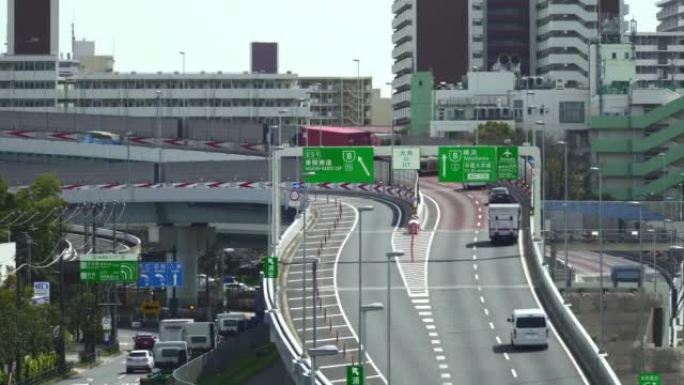 城市公路枢纽。东京有交通的高速公路。