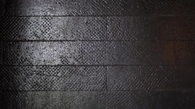 黑色墙砖纹理半光泽反光工艺细节
