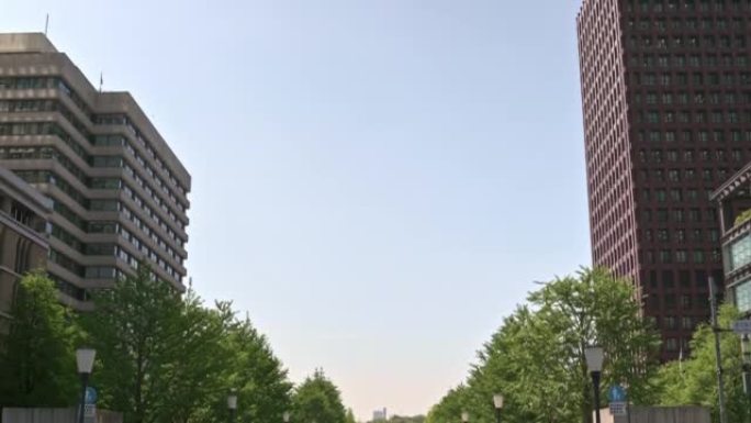 东京都千代田区丸之内商业区的城市景观