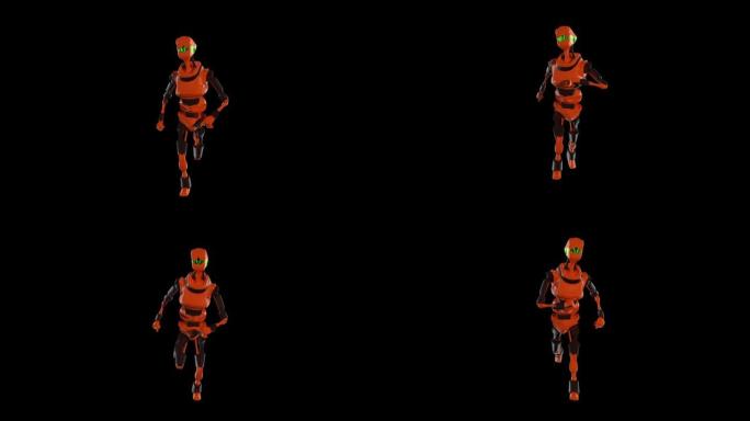 机器人运行前视图