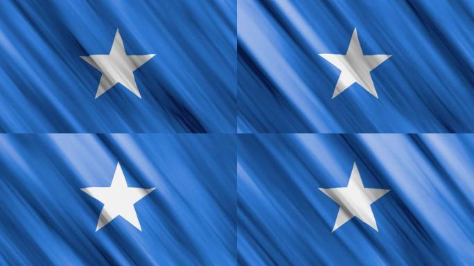 索马里官方挥舞旗帜，独立日概念，4K