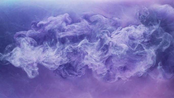 墨水爆幻云紫漆流分解雾气空气污染视频素材