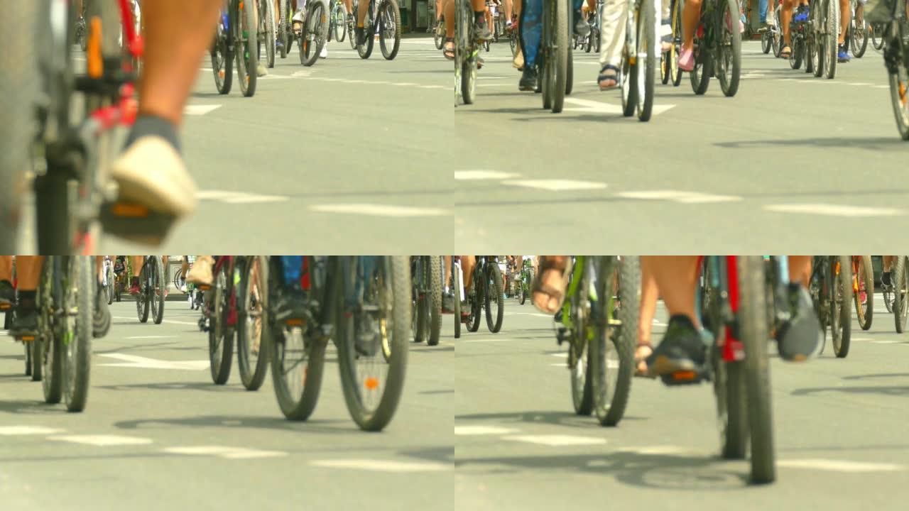背景-骑自行车的人-大规模比赛