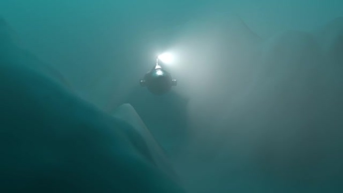 小海堤巡视海底3d动画海洋背景