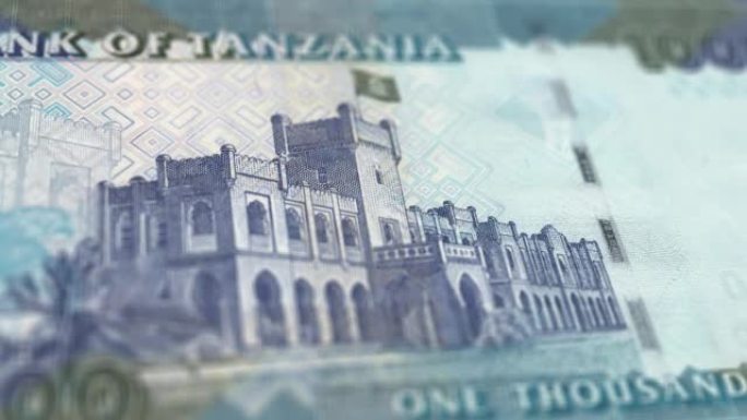 坦桑尼亚1000先令纸币观察和储备面跟踪多利拍摄1000坦桑尼亚钞票当前1000坦桑尼亚先令纸币4k