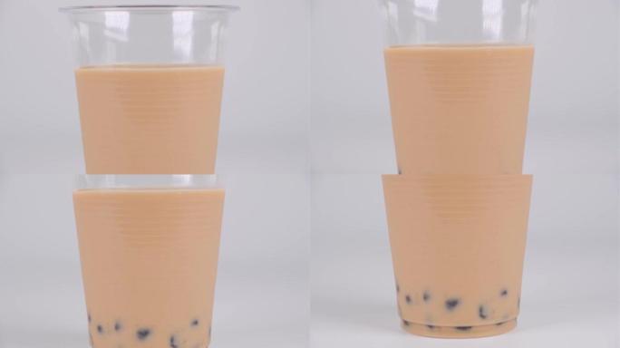 珍珠奶茶饮料，视频剪辑