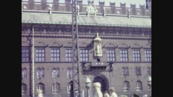 丹麦1961，60年代的哥本哈根城市街景
