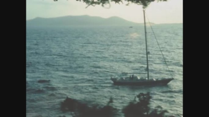 西班牙1988，80年代蓝色海上帆船