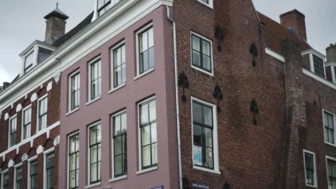 荷兰建筑的特写外国房屋古老