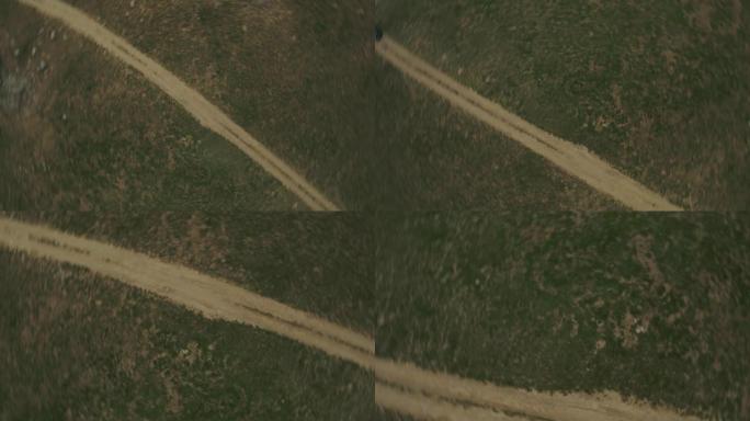 令人眼花Grand乱的大梅萨科罗拉多土路从无人驾驶飞机的角度螺旋下降视频系列