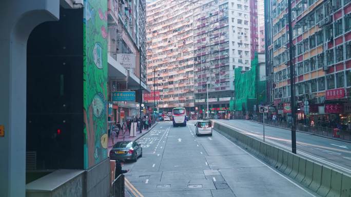 4K正版-香港双层观光巴士顶层视角05