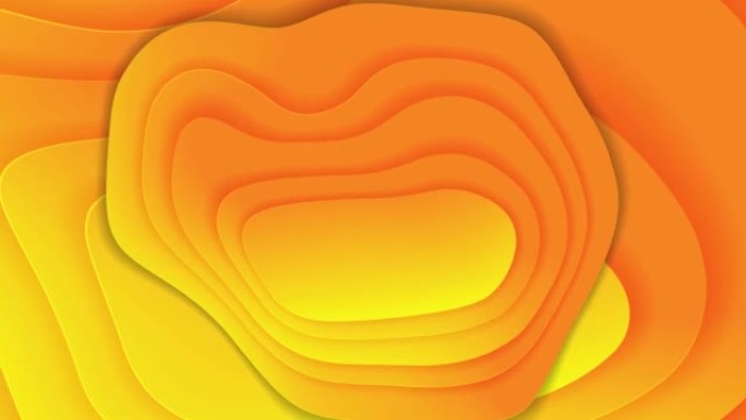 橘子彩圈液体平滑形状运动背景