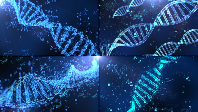 原创4种科技DNA基因素材