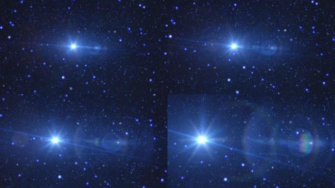 银河系的星星和繁星点点的天空。3D渲染。