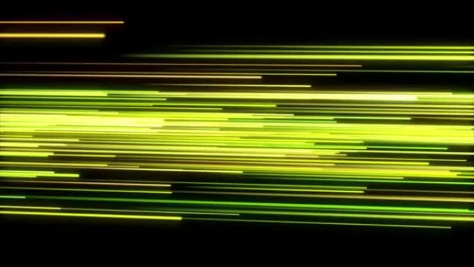 技术，区块链，metaverse概念视频背景高速飞行线3d动画交通。科幻数字镜头在黑暗背景下动态条纹