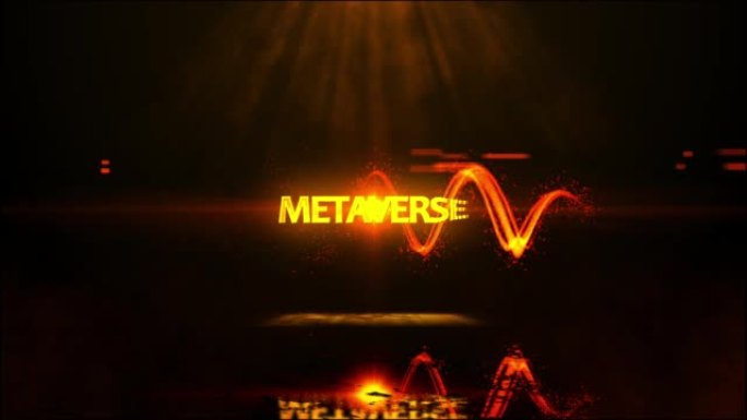全文Metaverse，Web 3.0等。全商业贸易发光颗粒标志