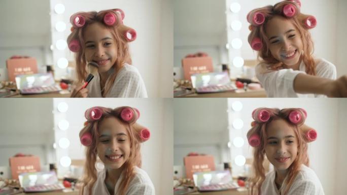 美容、化妆和化妆品概念