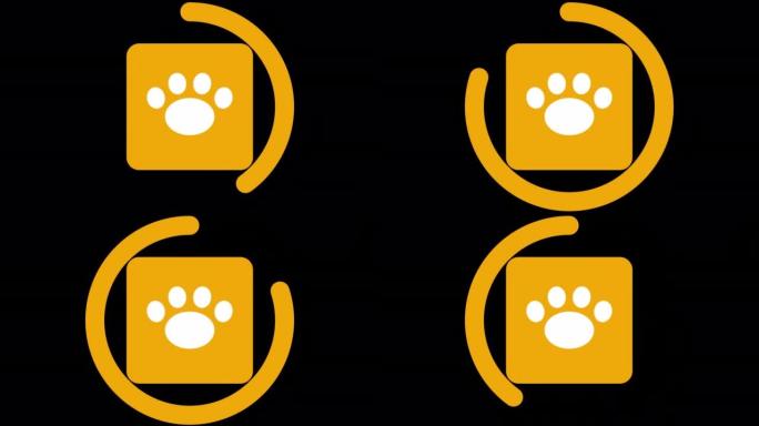 图标动画【简单方形线垫】