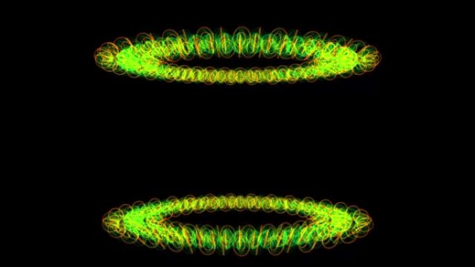 数字彩色圆圈网络CG粒子运动图形
