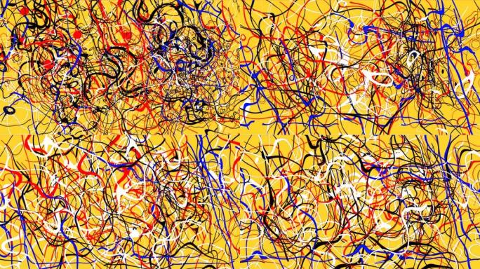 红蓝白黑油漆飞溅的背景，模仿抽象的痛苦