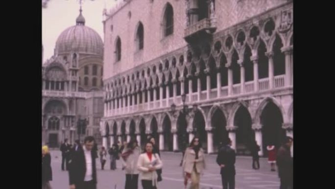 意大利1971，威尼斯圣马可广场的景色