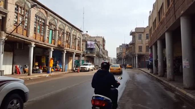 伊拉克巴格达一条名为AL Rasheed街的著名街道