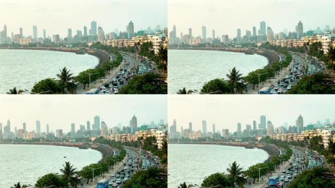 孟买繁忙的高峰时间
