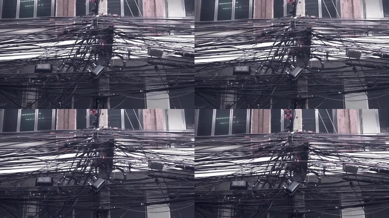 曼谷繁忙的电线