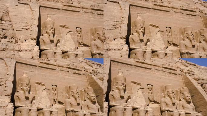 大开罗埃及金字塔墓拉美西斯二世神庙，雕刻在石头上