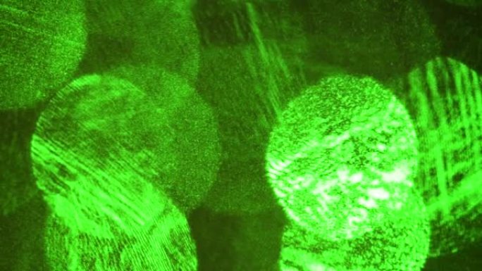 Abstract laser light game on dark background