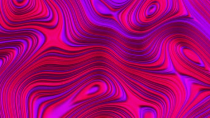 波浪两种颜色的抽象背景。红色和蓝色渐变，曲线移动线。3d渲染。