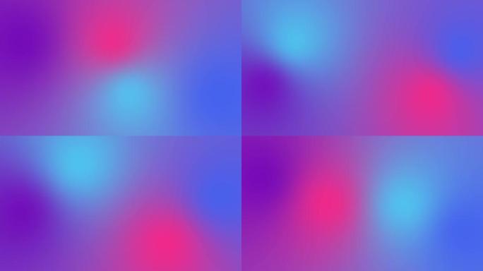 粉色、浅蓝色、紫色和天蓝色渐变运动背景循环。移动颜色模糊动画。柔和的色彩过渡。唤起积极的，激动人心的