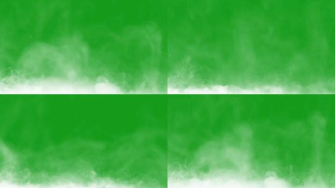 上升白烟绿屏运动图形