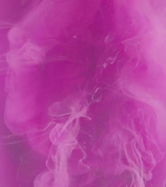 水色蒸汽粉色垂直视频墨水混合