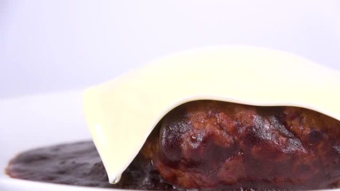 日本奶酪汉堡牛排，视频剪辑