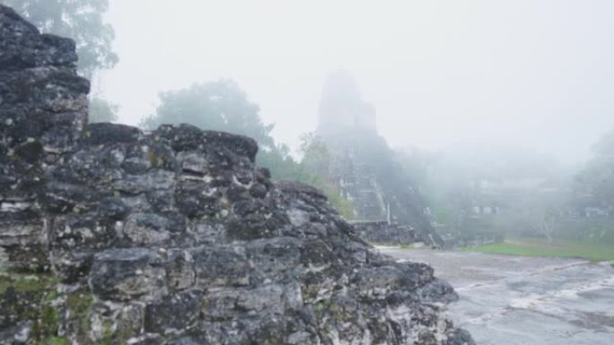 蒂卡尔玛雅金字塔的风景