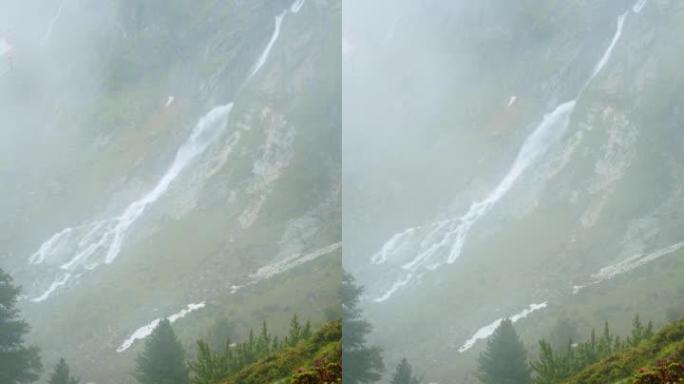 奥地利斯图拜的Sulzenau瀑布