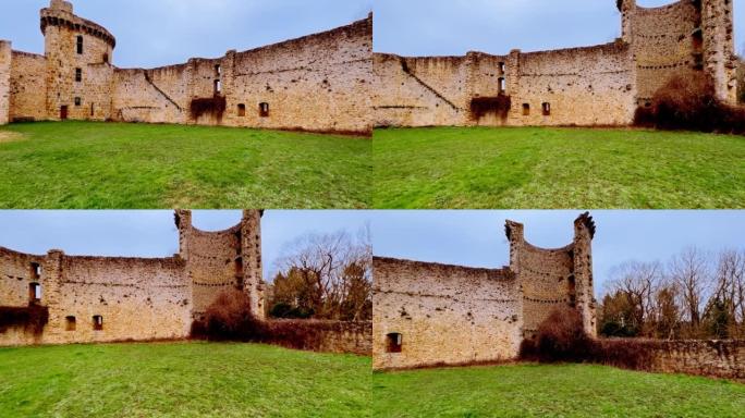 法国Chevreuse的马德琳城堡墙