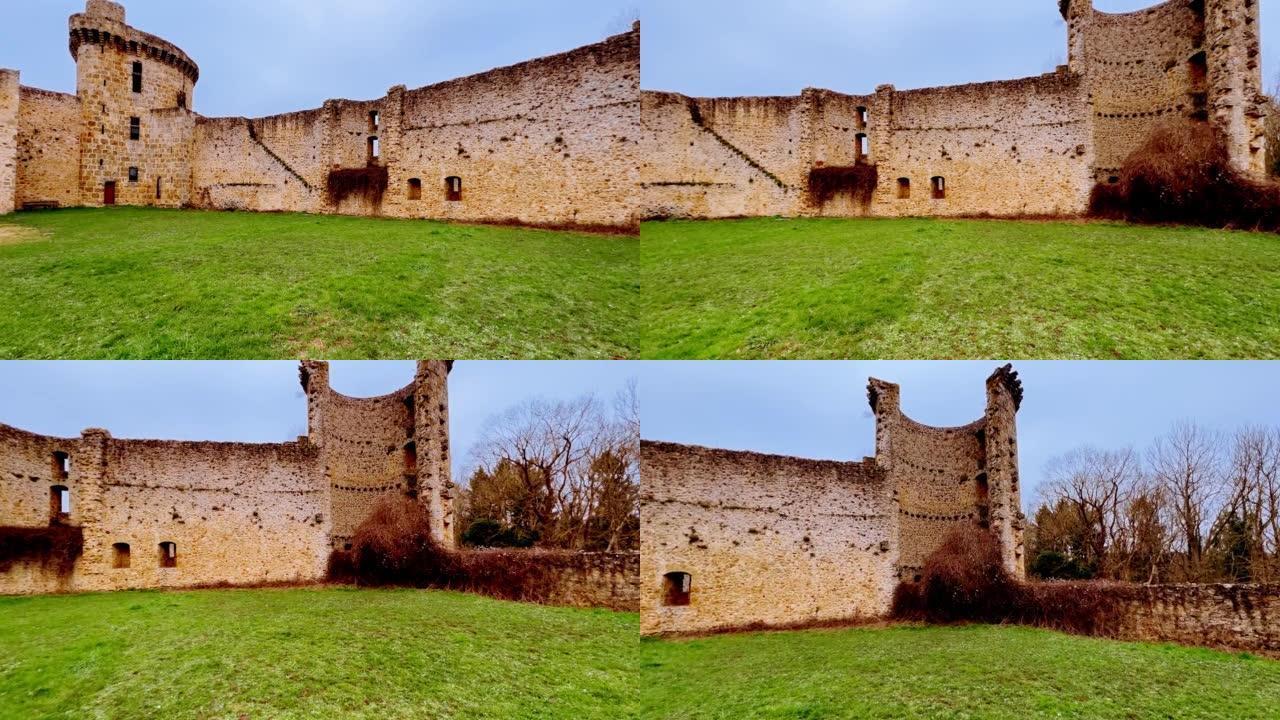 法国Chevreuse的马德琳城堡墙