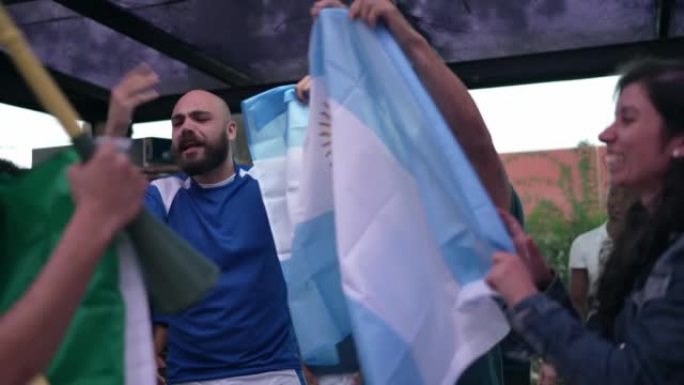 巴西和阿根廷球迷之间的竞争