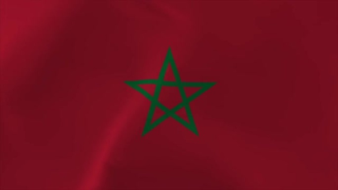 摩洛哥摇旗动画4K移动壁纸背景